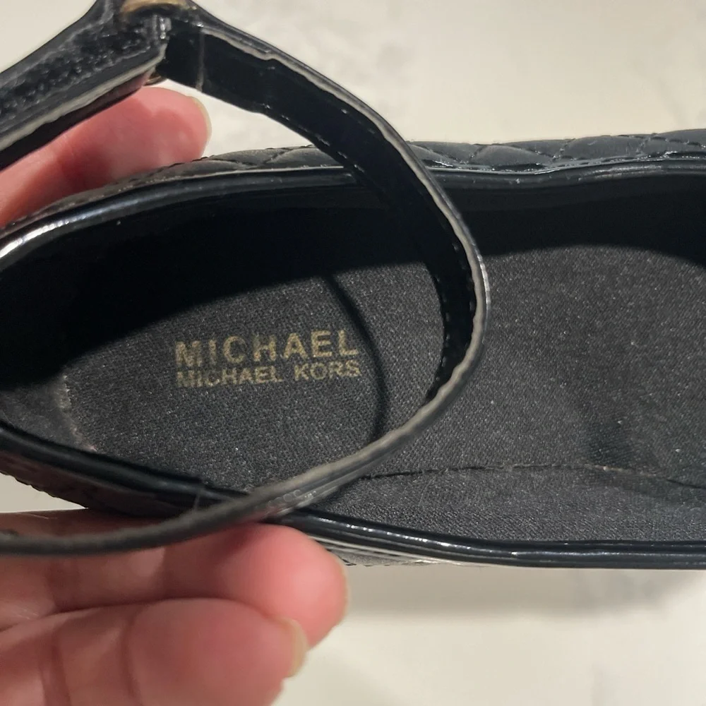Michael Kors Shiny Black Kids Dress Shoes